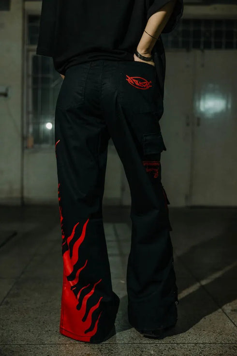 Samurai Cargo Flaring Trousers | Inspired by Cyberpunk 2077