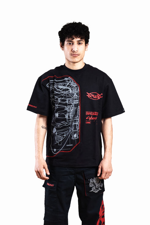 Samurai Oversized T-Shirt | Inspired by Cyberpunk 2077