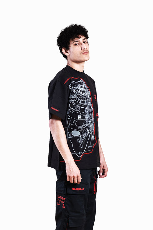Samurai Oversized T-Shirt | Inspired by Cyberpunk 2077
