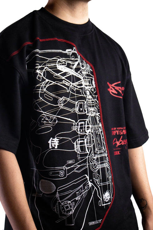 Samurai Oversized T-Shirt | Inspired by Cyberpunk 2077