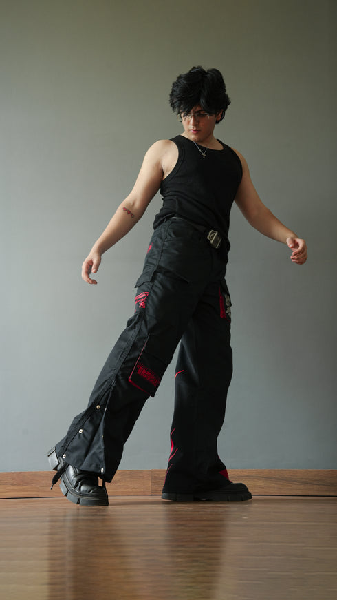 Samurai Cargo Flaring Trousers | Inspired by Cyberpunk 2077