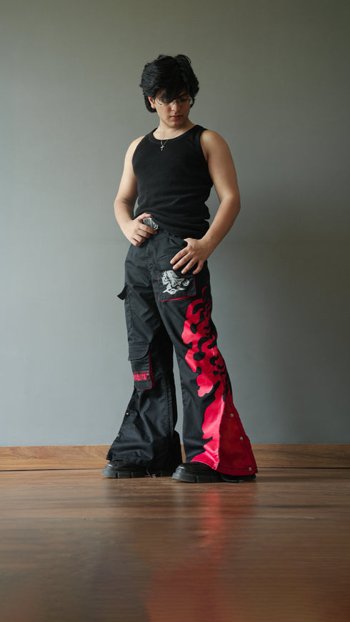 Samurai Cargo Flaring Trousers | Inspired by Cyberpunk 2077