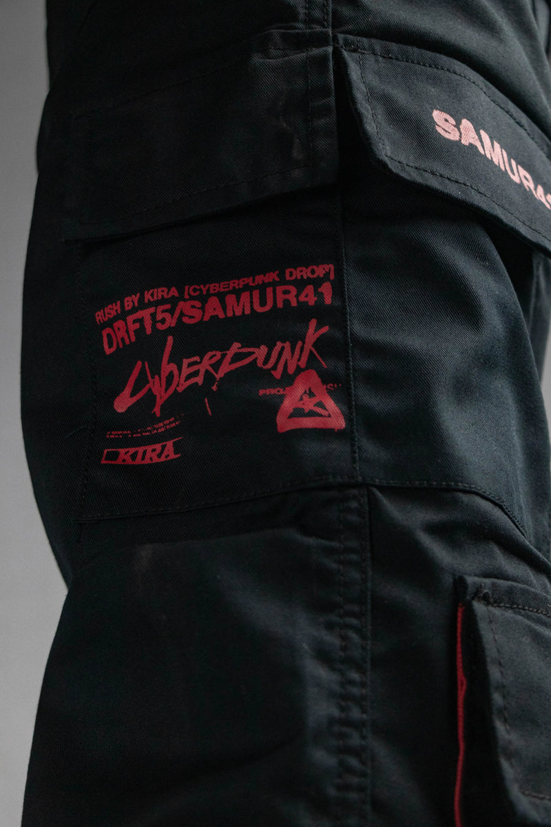 Samurai Cargo Flaring Pants | Inspired by Cyberpunk 2077