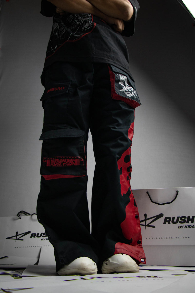 Samurai Cargo Flaring Pants | Inspired by Cyberpunk 2077