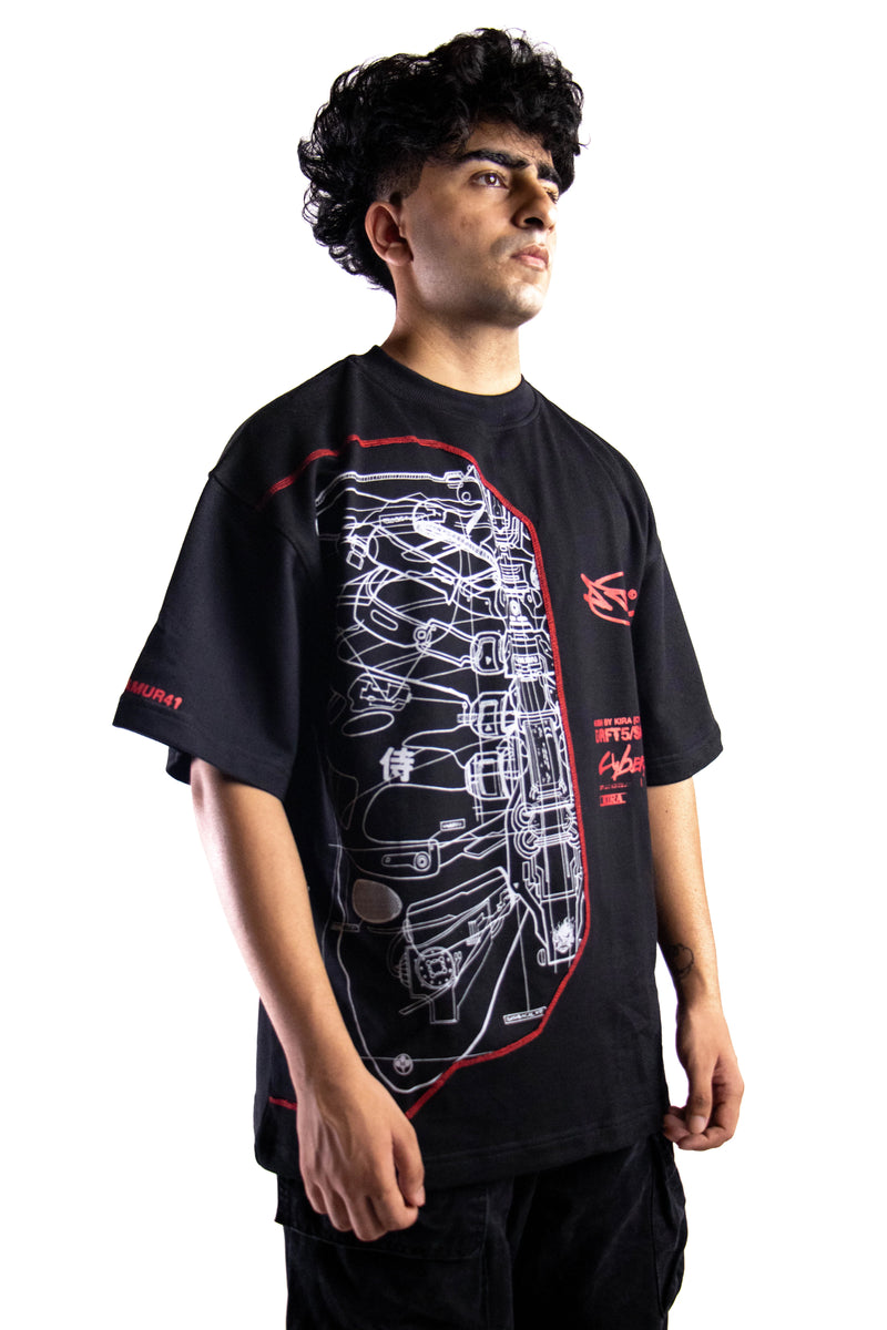 Samurai Oversized T-Shirt | Inspired by Cyberpunk 2077