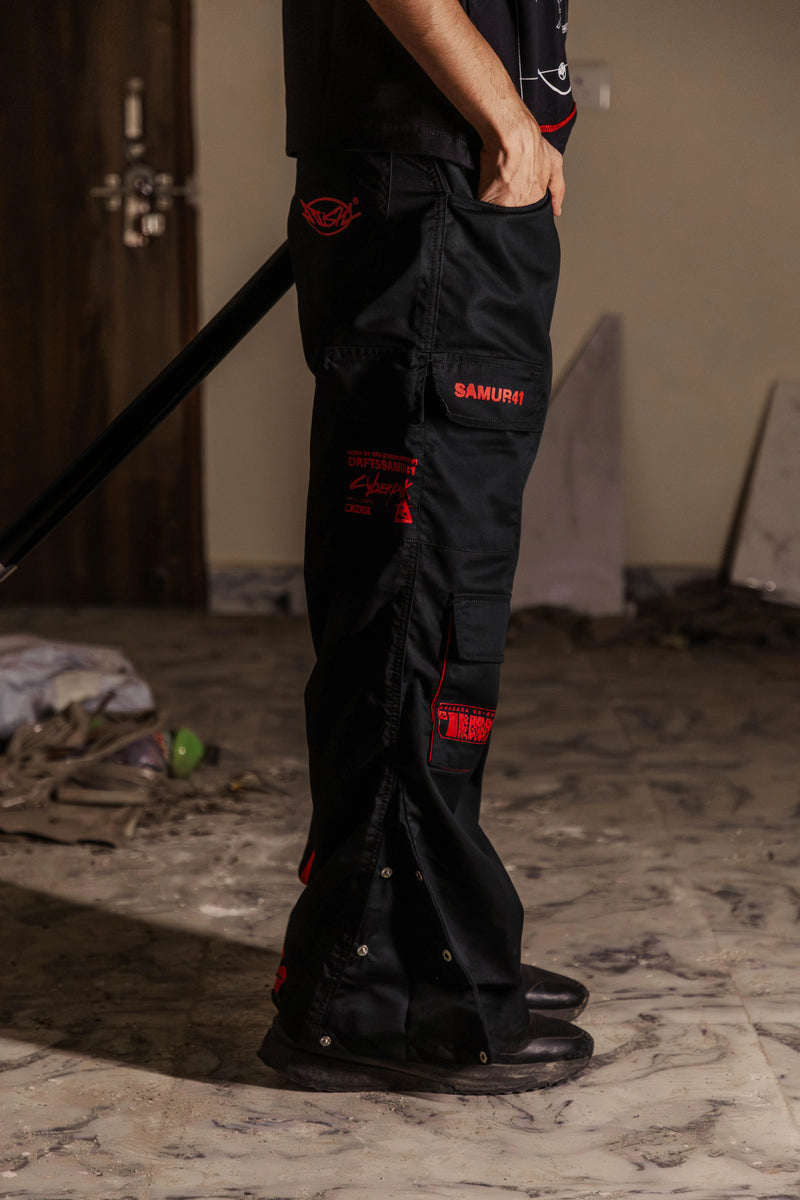 Samurai Cargo Flaring Pants | Inspired by Cyberpunk 2077